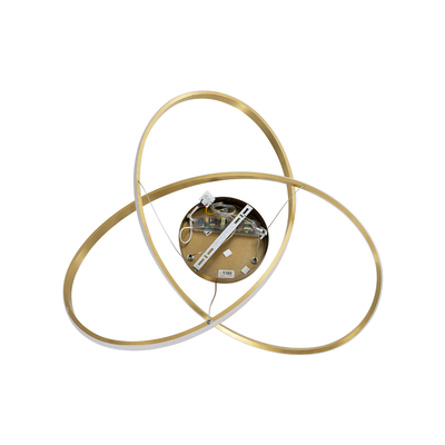 GloboStar® DEXTER 60916 Κρεμαστό Φωτιστικό Οροφής Design LED CCT 90W 10080lm 300° AC 220-240V - Εναλλαγή Φωτισμού μέσω Τηλεχειριστηρίου All In One Ψυχρό 6000k+Φυσικό 4500k+Θερμό 2700k Dimmable Φ73cm - Χρυσό Βούρτσας - 3 Years Warranty