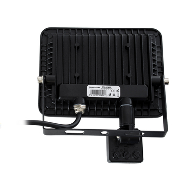 GloboStar® AURORA 61439 Επαγγελματικός Προβολέας LED 30W 3750lm 120° AC 220-240V με Ενσωματωμένο Ρυθμιζόμενο Αισθητήρα Κίνησης PIR - Αδιάβροχος IP67 - Μ16 x Π5 x Υ17.5cm - Μαύρο - Ψυχρό Λευκό 6000K - LUMILEDS Chips - TÜV Rheinland Certified - 3 Years Warranty