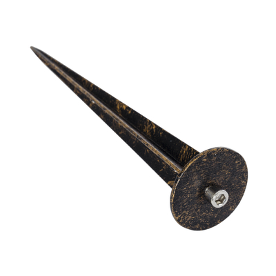 GloboStar® GARDELINI 61485 Καρφωτό Κινούμενο Φωτιστικό Σποτ Κήπου με Ντουί 1 x GU10 VDE Certified AC 220-240V Αδιάβροχο IP65 - Σώμα Αλουμινίου & Υψηλής Αντοχής Tempered Glass & Μ40cm VDE Καλώδιο Σύνδεσης - Φ10 x Υ30cm - Χρυσό Εφέ Σκουριάς - 5 Χρόνια Εγγύηση