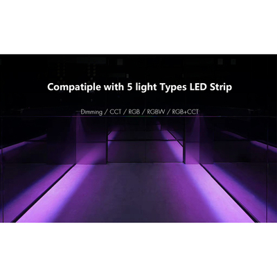 GloboStar® 71470 V5-L SKYDANCE DC WiFi & RF 2.4Ghz Dimmer High Speed Controller 5 Καναλιών DC 12-48V 5 x 6A 288W - Max 30A 1440W - IP20 Μ18 x Π5.7 x Υ2.8cm - 5 Years Warranty