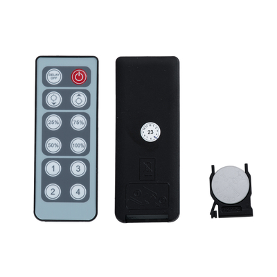 GloboStar® 73317 Επιτοίχιο Dimmer με Ασύρματο Χειριστήριο RF DC 12-24V για Μονόχρωμα Προϊόντα LED 16A Max 384W Μ9 x Π9 x Υ4.5cm - 2 Χρόνια Εγγύηση