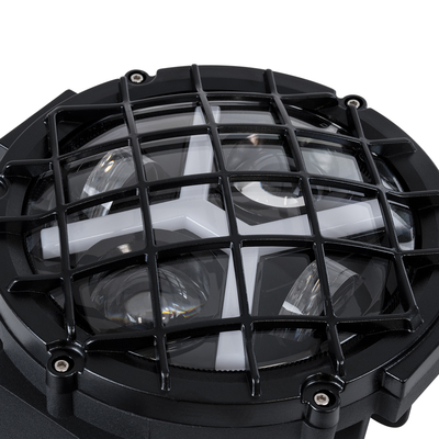 GloboStar® 85438 Vehicle & JEEP Work Lights - Φώτα Εργασίας για Οχήματα και JEEP με X Light DRL & Φλας LED High Power 45W DC 9-36V Αδιάβροχo IP67 Πορτοκαλί & Ψυχρό Λευκό 6000K M17 x Π8 x Υ21cm