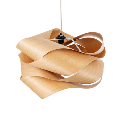 GloboStar® SARDIGNA 02180 Boho Κρεμαστό Φωτιστικό Πλέγμα Μονόφωτο 1 x E27 IP20 Καφέ Ξύλο - Μ60 x Π60 x Υ30cm