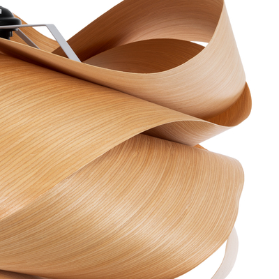 GloboStar® SARDIGNA 02180 Boho Κρεμαστό Φωτιστικό Πλέγμα Μονόφωτο 1 x E27 IP20 Καφέ Ξύλο - Μ60 x Π60 x Υ30cm