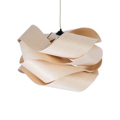 GloboStar® SARDIGNA 02181 Boho Κρεμαστό Φωτιστικό Πλέγμα Μονόφωτο 1 x E27 IP20 Μπεζ Ξύλο - Μ60 x Π60 x Υ30cm