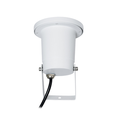 GloboStar® GARDELINI 61483 Καρφωτό Κινούμενο Φωτιστικό Σποτ Κήπου με Ντουί 1 x GU10 VDE Certified AC 220-240V Αδιάβροχο IP65 - Σώμα Αλουμινίου & Υψηλής Αντοχής Tempered Glass & Μ40cm VDE Καλώδιο Σύνδεσης - Φ10 x Υ30cm - Λευκό - 5 Χρόνια Εγγύηση