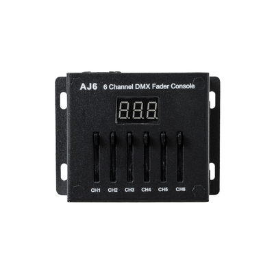 GloboStar® 70675 AJ6 SKYDANCE DMX 6 Channel Fader Console - Κονσόλα Φωτισμού 6 Καναλιών DMX DC 5-12V ή 3 x AAA Μπαταρίες - IP20 Μ10 x Π7 x Υ4cm - 5 Years Warranty