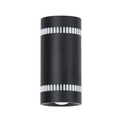 GloboStar® CANNONAL 60577 Φωτιστικό Τοίχου - Απλίκα Αρχιτεκτονικού Φωτισμού Εσωτερικού Χώρου Up & Down LED 10W 1150lm 30° AC 220-240V IP20 Μ5 x Π6.5 x Υ11cm - Θερμό Λευκό 2700K - Μαύρο με Λευκό - Bridgelux Chip - 3 Χρόνια Εγγύηση