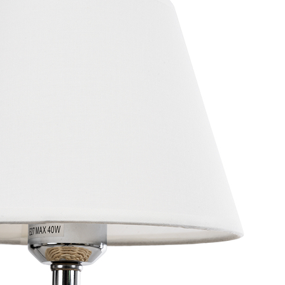 GloboStar® HASUMI 01957 Boho Επιτραπέζιο Φωτιστικό Πορτατίφ Μονόφωτο 1 x E27 AC220-240V IP20 - Φ19 x Υ30cm - Μπεζ Ξύλινο Ρατάν Πλέγμα με Λευκό Καπέλο