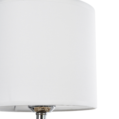 GloboStar® HASUMI 01958 Boho Επιτραπέζιο Φωτιστικό Πορτατίφ Μονόφωτο 1 x E27 AC220-240V IP20 - Φ18 x Υ36cm - Μπεζ Ξύλινο Ρατάν Πλέγμα με Λευκό Καπέλο