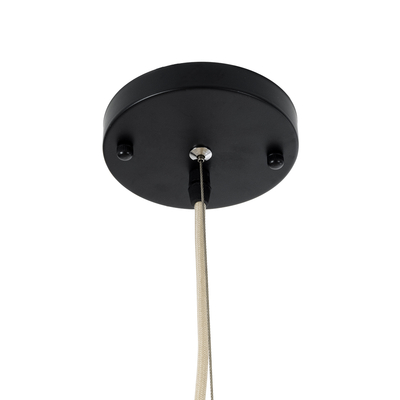 GloboStar® ADEJE 02211 Boho Κρεμαστό Φωτιστικό Πλέγμα Μονόφωτο 1 x E27 IP20 Μπεζ Ξύλο - Μ80 x Π80 x Υ55cm