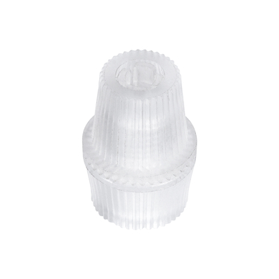 GloboStar® DIY 77562 Επιτοίχιος Στυπιοθλίπτης - Στήριγμα Καλωδίου Φωτιστικού - Φ1.6 x Υ2.3cm - Διάφανο - Πλαστικό - 5 Χρόνια Εγγύηση