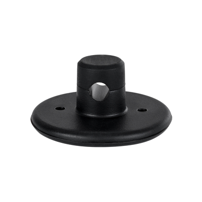 GloboStar® DIY 77560 Επιτοίχιο Εξάρτημα Στήριξης Καλωδίου Φωτιστικού - Φ4.5 x Υ2cm - Μαύρο - Σιλικόνης - 5 Χρόνια Εγγύηση