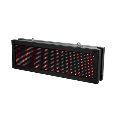 GloboStar® DISPLAY 90268 LED Scrolling Display 64x16cm - Κυλιόμενη Ψηφιακή Πινακίδα / Επιγραφή Διπλής Όψης P10 LED SMD AC 220-240V - Λειτουργία μέσω Wi-Fi με Εφαρμογή APP - Αισθήτηρας Θερμοκρασίας και Υγρασίας - Αδιάβροχο IP65 - Μ70.5 x Π11 x Υ22.5cm - Κόκκινο - 1 Χρόνο Εγγύηση
