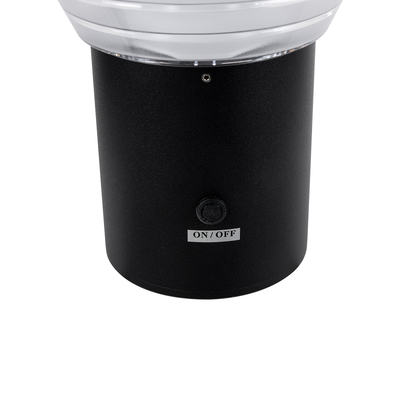 GloboStar® VEGGIE 90530 Αυτόνομο Ηλιακό Φωτιστικό Κήπου - Απλίκα Αρχιτεκτονικού Φωτισμού Εξωτερικού Χώρου LED 10W 330lm 120° με Ενσωματωμένο Φωτοβολταϊκό Panel 6V 2W & Επαναφορτιζόμενη Μπαταρία Li-ion 3.2V 1800mAh με Αισθητήρα Ημέρας-Νύχτας - Αδιάβροχο IP65 - Σώμα Αλουμινίου & ABS - Μ23 x Π30 x Υ25cm - Ψυχρό Λευκό 6000K - Μαύρο - 2 Χρόνια Εγγύηση