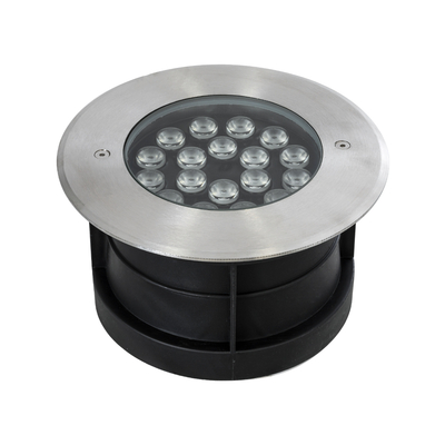 GloboStar® UNDERGROUND-SINA 90571 Χωνευτό Φωτιστικό Σποτ Δαπέδου LED 18W 1620lm 15° DC 24V Αδιάβροχο IP68 Φ20 x Υ11cm Θερμό Λευκό 2700K - Ανοξείδωτο Ατσάλι - 3 Χρόνια Εγγύηση
