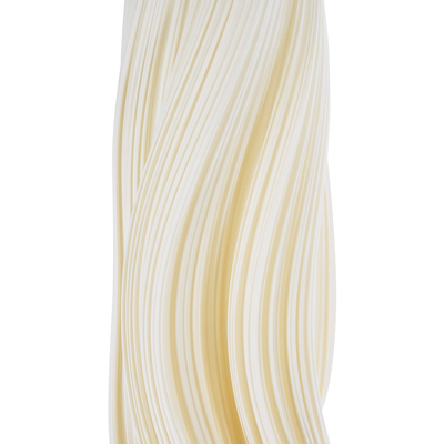 GloboStar® CERULEAN 02312 Μοντέρνο Επιδαπέδιο Φωτιστικό Μονόφωτο 1 x E27 IP20 Μπεζ & Λευκό Πολυβινυλοχλωρίδιο με Χάλκινο Μέταλλο - Μ30 x Π30 x Υ155cm