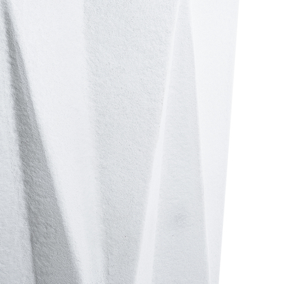 GloboStar® Artificial Garden PADOVA 20740 Επιδαπέδιο Πολυεστερικό Τσιμεντένιο Κασπώ Γλάστρα - Flower Pot Λευκό Φ46 x Υ67cm