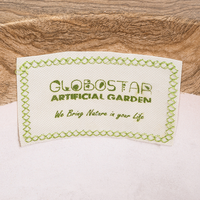 GloboStar® Artificial Garden BELLAGIO 20744 Επιδαπέδιο Πολυεστερικό Τσιμεντένιο Κασπώ Γλάστρα - Flower Pot Μαύρο με Καφέ Φ39 x Υ52cm