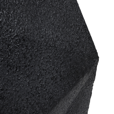 GloboStar® Artificial Garden CAMDEN 20788 Επιδαπέδιο Πολυεστερικό Τσιμεντένιο Κασπώ Γλάστρα - Flower Pot Μαύρο Μ47 x Π43 x Υ66cm