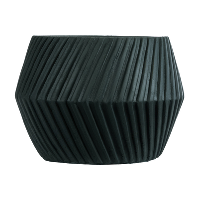 GloboStar® Artificial Garden BARBADOS 20538 Διακοσμητικό Κεραμικό Κασπώ Γλάστρα - Flower Pot Πράσινο Φ11 x Υ8.5cm