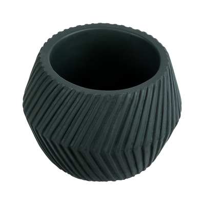 GloboStar® Artificial Garden BARBADOS 20538 Διακοσμητικό Κεραμικό Κασπώ Γλάστρα - Flower Pot Πράσινο Φ11 x Υ8.5cm