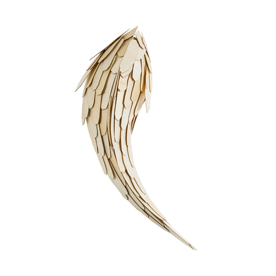 GloboStar® GOURAMI 02358 Boho Επιτοίχιο Φωτιστικό Απλίκα Μονόφωτο 1 x E27 IP20 Μπεζ Ξύλο - Μ64 x Π21 x Υ16cm