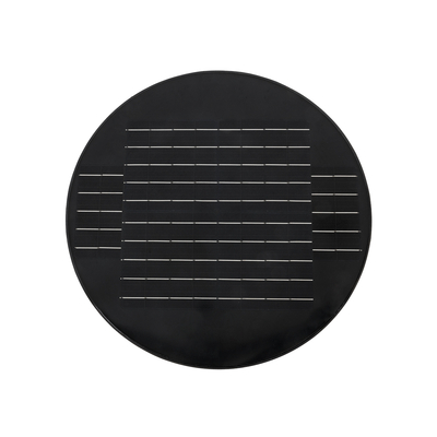 GloboStar® PARK 90501 Αυτόνομο Αδιάβροχο IP67 Ηλιακό Φωτοβολταϊκό Φωτιστικό Στύλου / Κολώνας Πλατείας LED 25W με Ανιχνευτή Κίνησης, Αισθητήρα Νυχτός και Ασύρματο Χειριστήριο Θερμό Λευκό 2700K Φ50 x Υ20cm