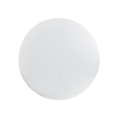 GloboStar® REVANO 61016 LED Πλαφονιέρα Οροφής Στρόγγυλη Φ17 15W 1350lm 180° AC 220-240V Αδιάβροχη IP54 Φ17 x Υ5cm Θερμό Λευκό 2700K - 2 Χρόνια Εγγύηση