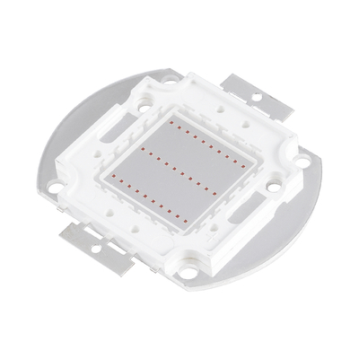 GloboStar® 73767 Υψηλής Ισχύος LED COB BRIDGELUX 30W 1500lm DC 20-24V - Μ5.5 x Π5.2 x Υ0.4cm - Κόκκινο - 2 Χρόνια Εγγύηση