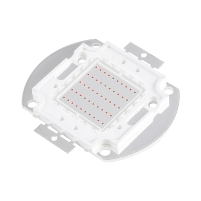 GloboStar® 73768 Υψηλής Ισχύος LED COB BRIDGELUX 50W 2500lm DC 20-24V - Μ5.6 x Π5.2 x Υ0.6cm - Κόκκινο - 2 Χρόνια Εγγύηση