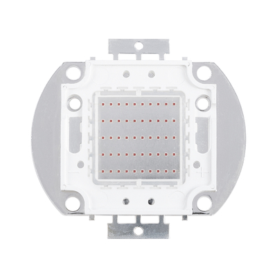 GloboStar® 73768 Υψηλής Ισχύος LED COB BRIDGELUX 50W 2500lm DC 20-24V - Μ5.6 x Π5.2 x Υ0.6cm - Κόκκινο - 2 Χρόνια Εγγύηση