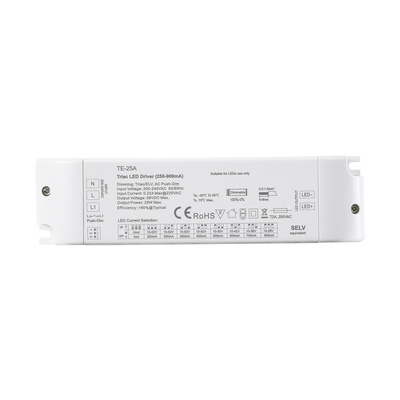 GloboStar® 73134 TE-25A SKYDANCE AC Triac Dimmable Constant Current LED Driver 1 Κανάλι AC 200-240V 1 x 0.22A 25W - Max 0.22A 25W - IP20  Μ17.5 x Π4.4 x Υ3cm - 5 Χρόνια Εγγύηση