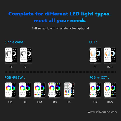 GloboStar® 73158 R9 SKYDANCE Ασύρματο Χειριστήριο RF 2.4Ghz 1 Group για όλα τα Πολύχρωμα SKYDANCE Controller DC 3V 1 x CR2032 - IP20  Μ10.7 x Π5.8 x Υ1cm - 5 Χρόνια Εγγύηση