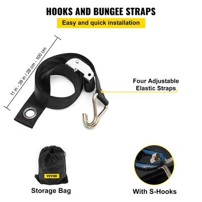 Δίχτυ φορτίου κρεβατιού φορτηγού - Δίχτυ φορτηγού φορτηγού με χιαστί ιμάντα με γάντζο D-Rings