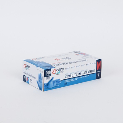 ΓΑΝΤΙΑ ΝΙΤΡΙΛΙΟΥ MIAΣ ΧΡΗΣΗΣ ΧΩΡΙΣ ΠΟΥΔΡΑ ΜΠΛΕ MEDIUM  100TΕΜ