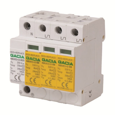 ΑΝΤΙΚΕΡΑΥΝΙΚΟ ΤΡΙΦΑΣΙΚΟ Τ1+Τ2 8kA 320V 4P