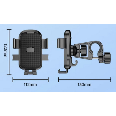 Βάση στήριξης smartphone ποδηλάτου/μοτοσυκλέτας - YC-D2 - 811870 - Black