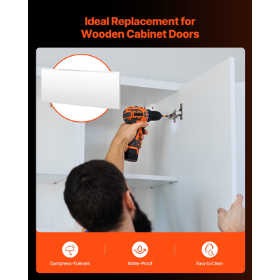 VEVOR 1-pack HDPE Πλαστικό φύλλο πλαστικού πίνακα 24 x 48 ιντσών, πάχος 1/2 ίντσας