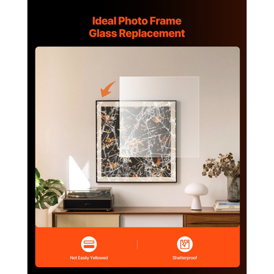 Φύλλα VEVOR 5 συσκευασιών PET/Plexiglass 24 x 36 ιντσών Πλαστικά φύλλα πάχους 0,04 ιντσών