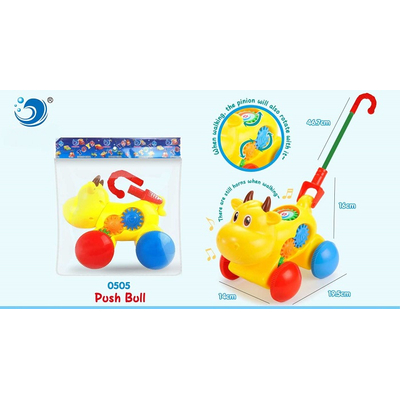 Συρόμενο παιχνίδι Αγελαδίτσα - 0516 - 117287 - White