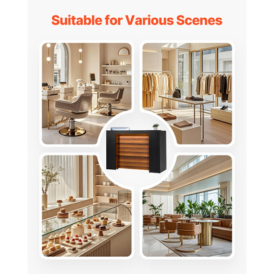 VEVOR ρεσεψιόν Ορθογώνιο μπροστινό τραπέζι πάγκου 62,99 σε τραπεζάκι γραφείου σαλονιού