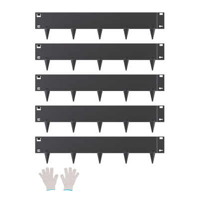 VEVOR Steel Landscape Edging 5 Packs 39 x 5in Ανθεκτικό στη σκουριά για Yard Black