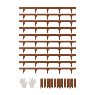 VEVOR Steel Landscape Edge 10 Packs 40 x 4,5in Ανθεκτικό στις καιρικές συνθήκες για γκαζόν αυλής