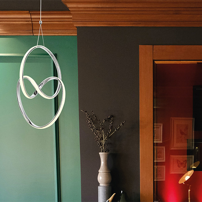 ΦΩΤΙΣΤΙΚΟ ΚΡΕΜΑΣΤΟ LED 30W 300X300X300 4000Κ ΝΙΚΕΛ ARTE ILLUMINA SATURN