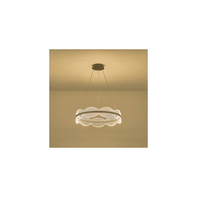 ΦΩΤΙΣΤΙΚΟ ΚΡΕΜΑΣΤΟ ΑΚΡΥΛΙΚΟ ΣΤΡΟΓΓΥΛΟ LED 60W Φ650mm 3000K 5400Lm ΑΣΗΜΙ ARTE ILLUMINA TORINO