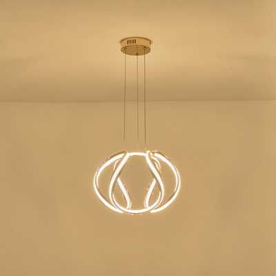 ΦΩΤΙΣΤΙΚΟ ΚΡΕΜΑΣΤΟ ΑΛΟΥΜΙΝΙO LED 38W 3000Κ 430X310mm ΧΡΥΣΟ ARTE ILLUMINA ORBIT