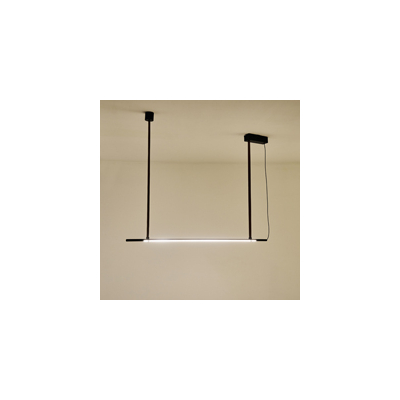 ΦΩΤΙΣΤΙΚΟ ΚΡΕΜΑΣΤΟ ΜΕΤΑΛΛΟ LED 21W 3000K 2100Lm 1400X60X1200mm ΜΑΥΡΟ ARTE ILLUMINA LINEA