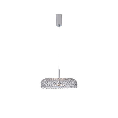 ΦΩΤΙΣΤΙΚΟ ΚΡΕΜΑΣΤΟ ΜΕΤΑΛΛΟ ΜΟΝΟΦΩΤΟ LED 10W 3000K 1080Lm Φ350x1390mm ΑΣΗΜΙ ARTE ILLUMINA PERFORATO