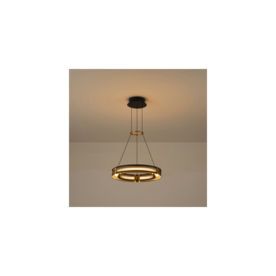 ΦΩΤΙΣΤΙΚΟ ΚΡΕΜΑΣΤΟ ΑΛΟΥΜΙΝΙΟ LED 21W 3000K 2100Lm 420X1200mm ΜΑΥΡΟ-ΧΡΥΣΟ  ARTE ILLUMINA LUIS